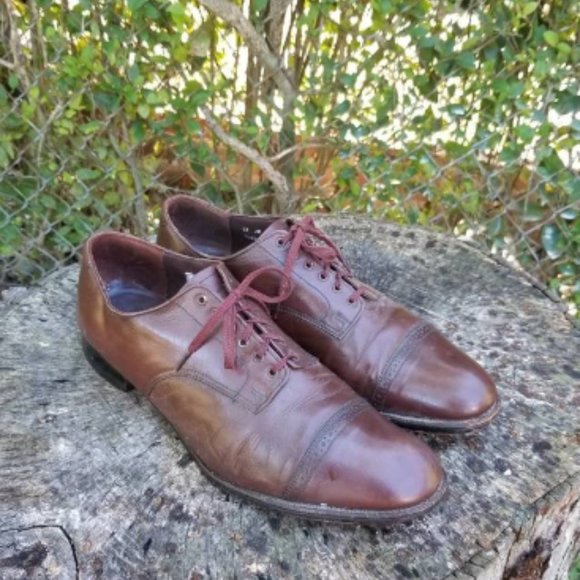 Stacy Adams Brown Cap Toe Oxfords 11 2E main image 4